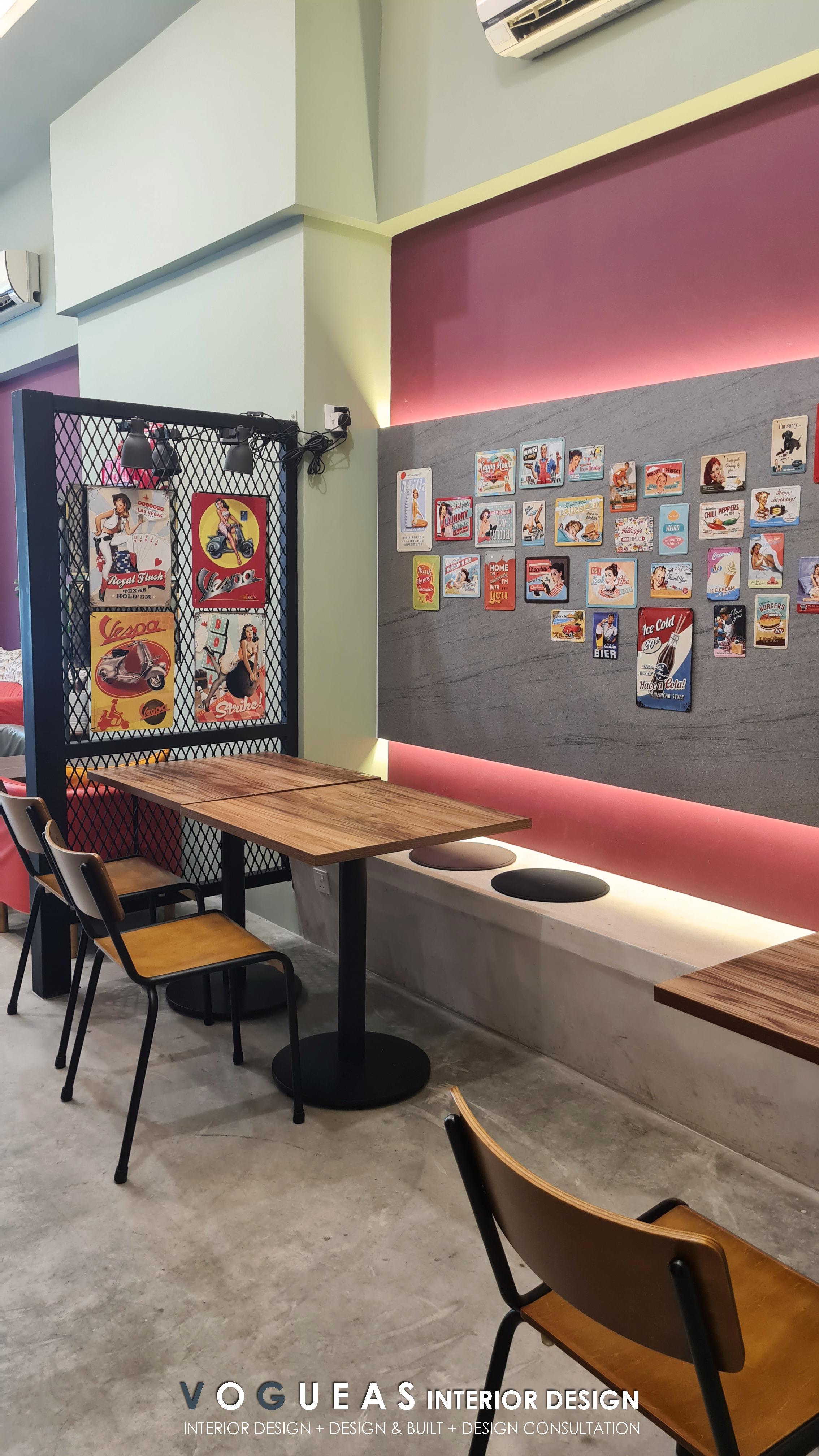 Acupaday Restaurant diing area - Vogueas Design